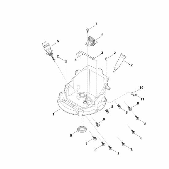 Picture of J - Meccanismo regolatore e coppa dell'olio EVC 200.2 (EVC200-0003)